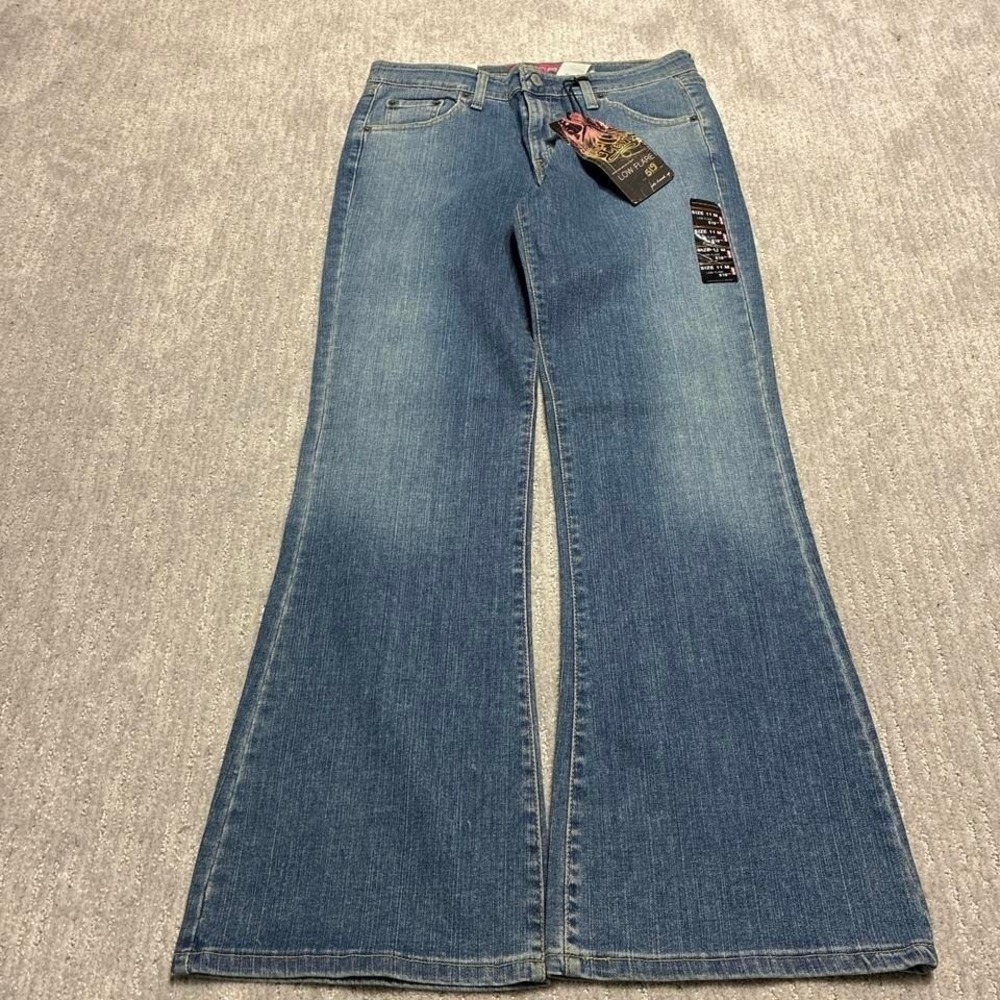 Levis 519 low flare y2k 2000s light wash heavy denim loose relaxed fit - Picture 2 of 8